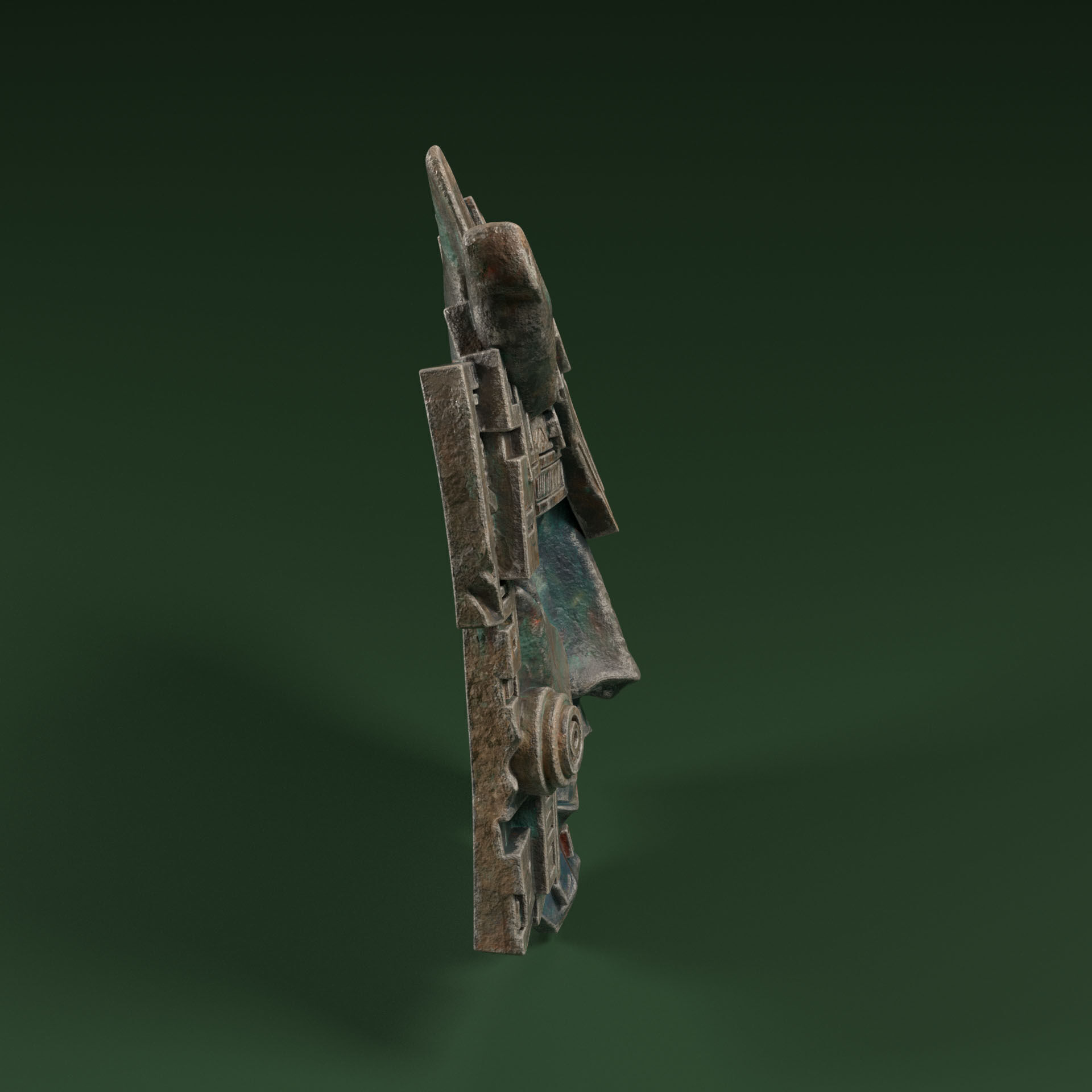 Maya Ceremonial Masks Pack D Low-poly 3D model_17