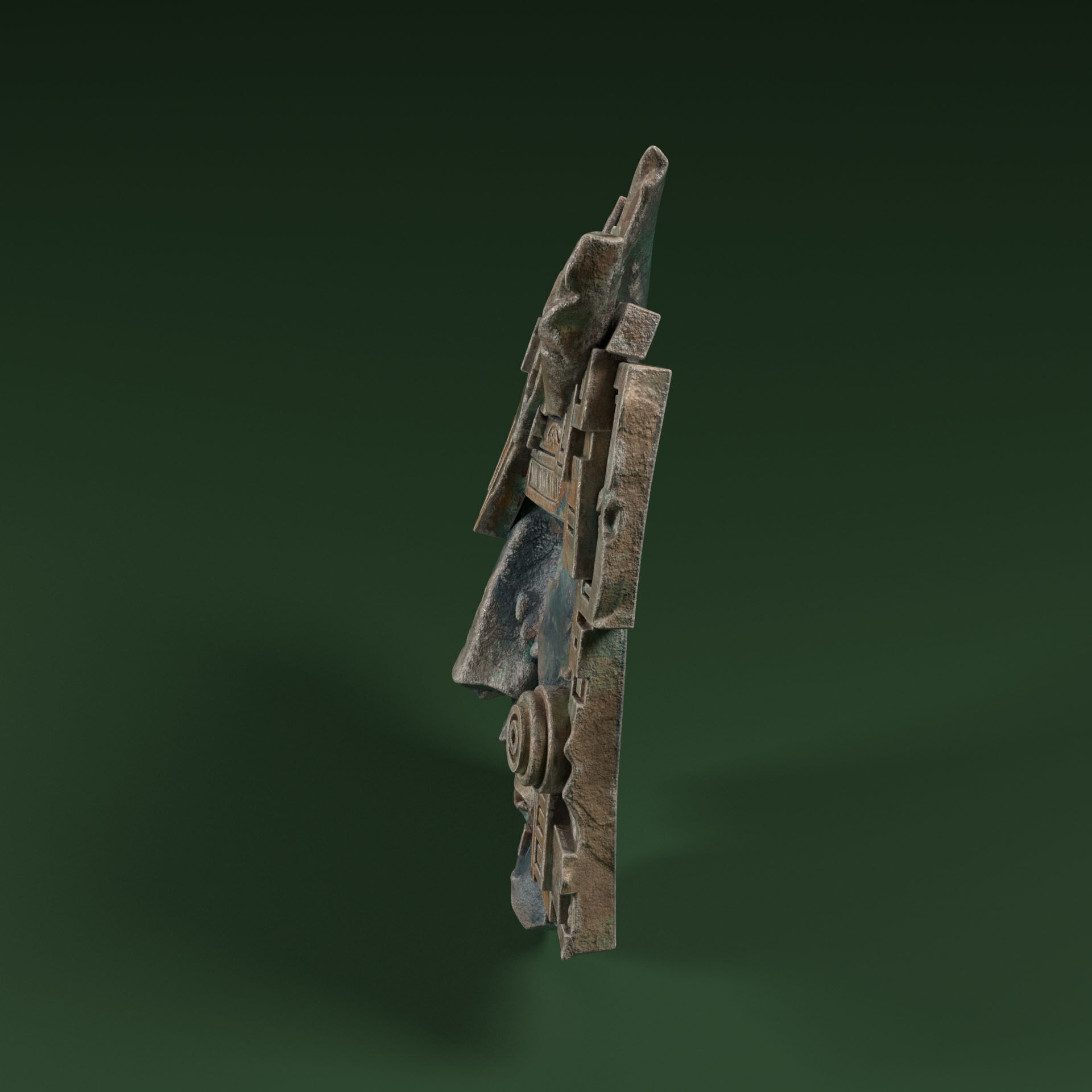 Maya Ceremonial Masks Pack D Low-poly 3D model_21