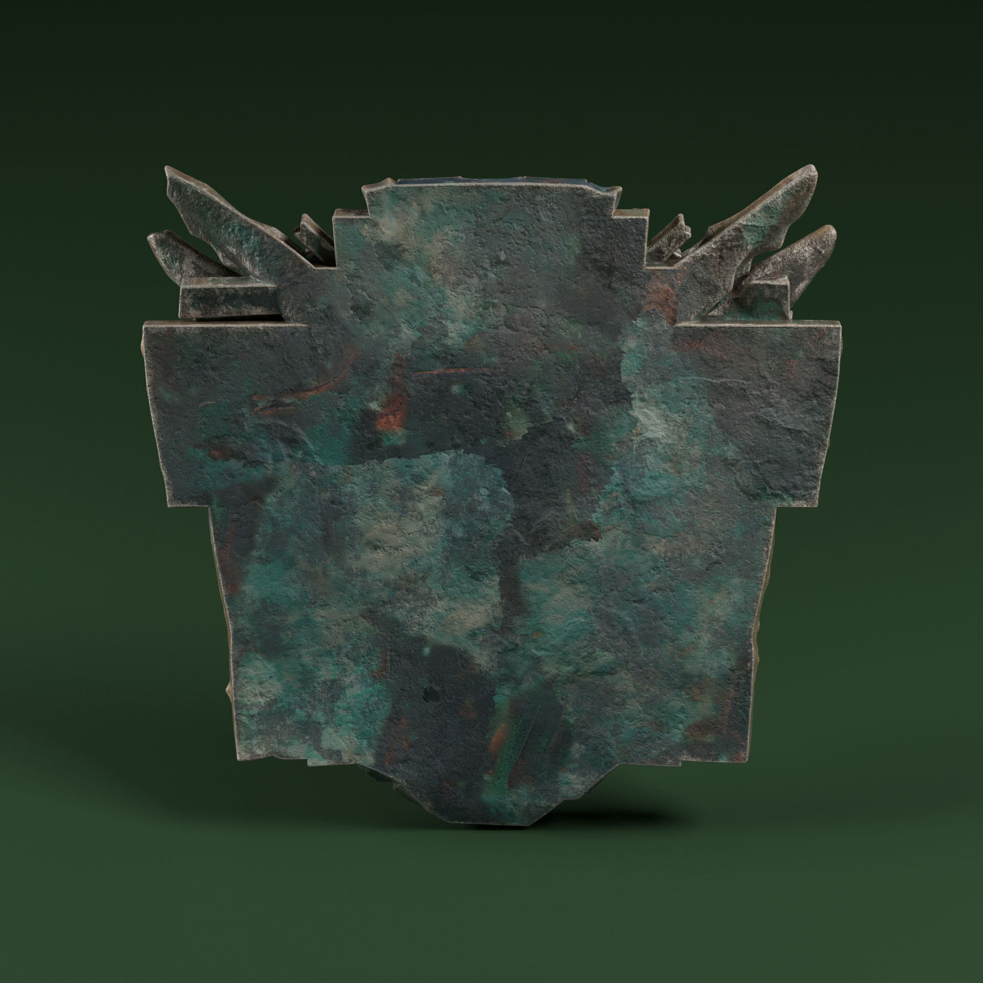 Maya Ceremonial Masks Pack D Low-poly 3D model_19