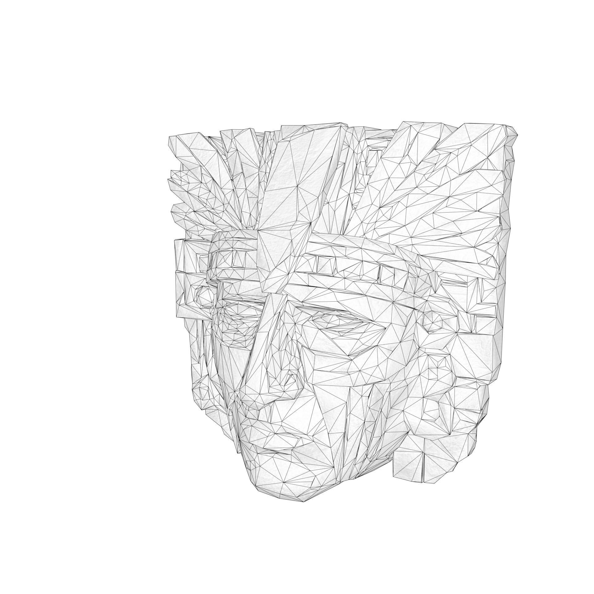 Maya Ceremonial Masks Pack D Low-poly 3D model_52