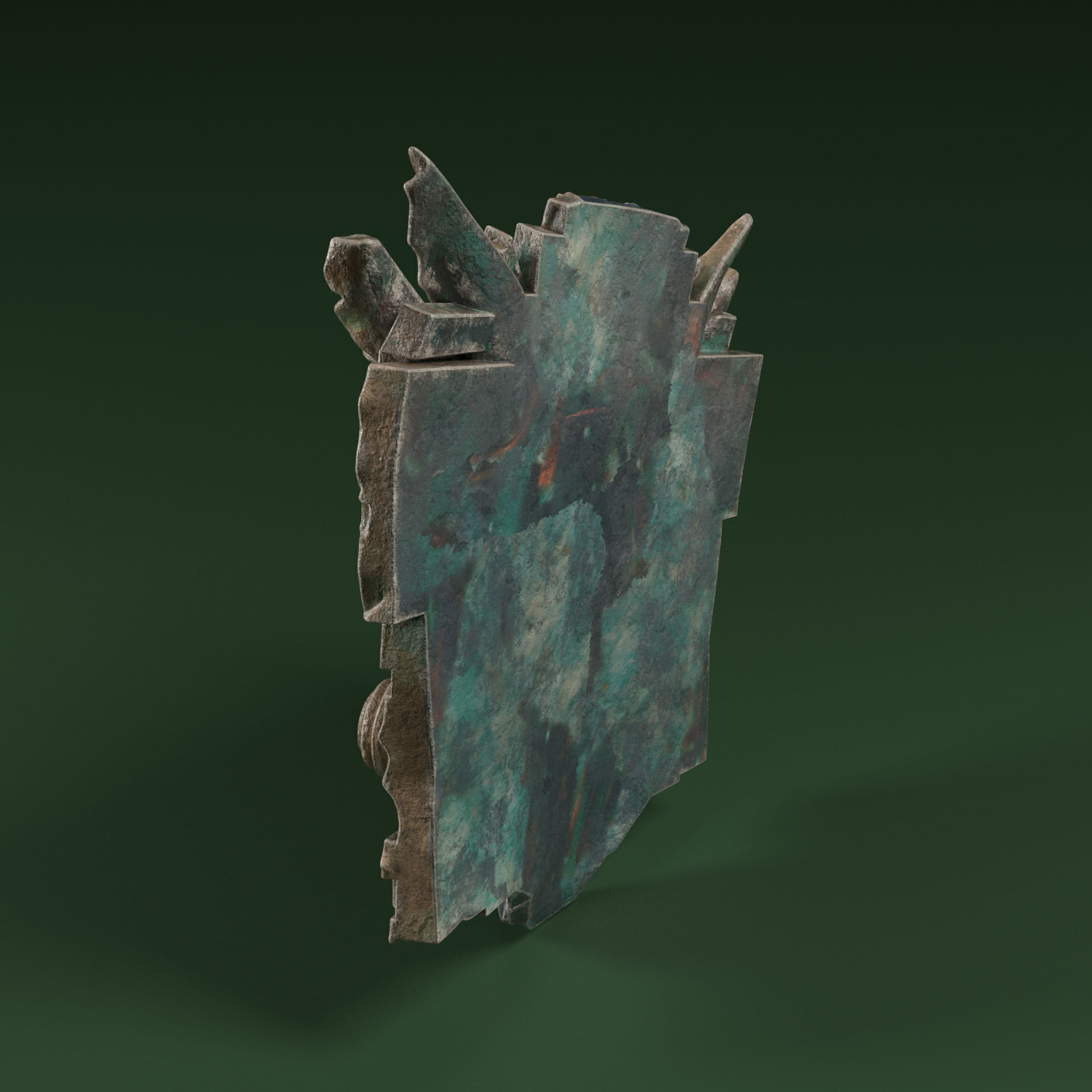 Maya Ceremonial Masks Pack D Low-poly 3D model_20