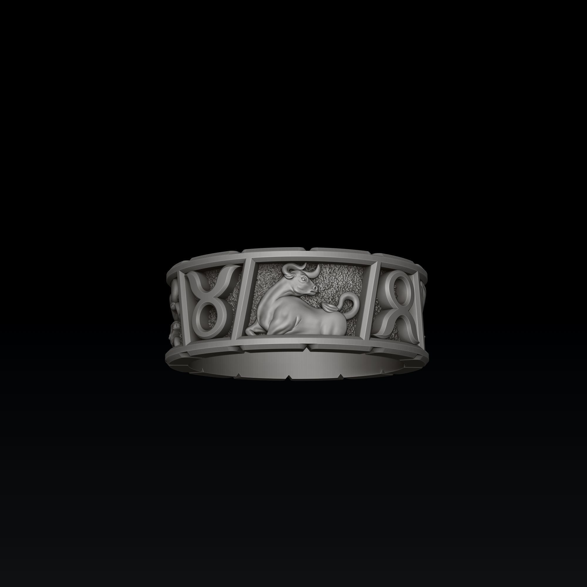 Horoscope Taurus Ring Pendant v2 Collection _3