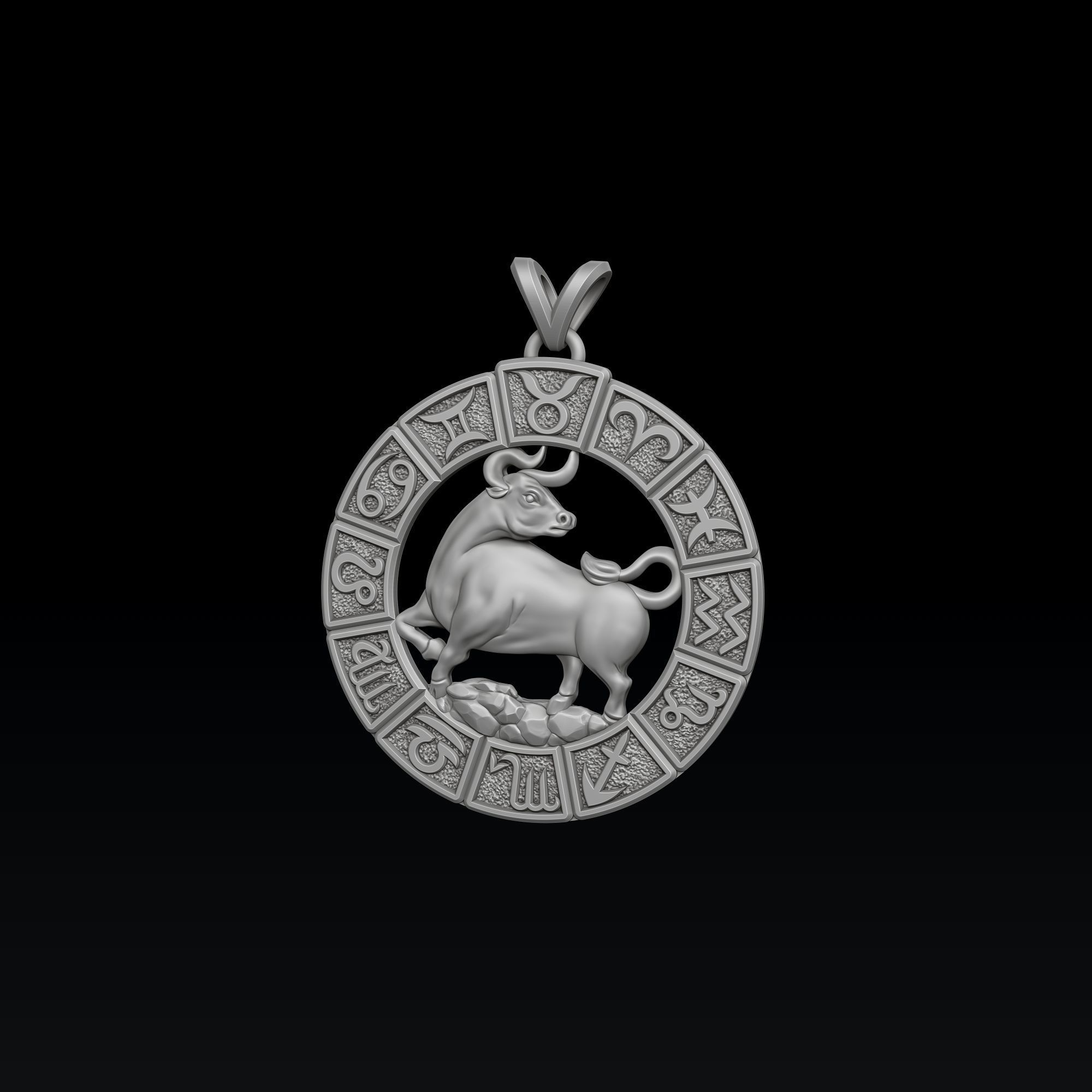 Horoscope Taurus Ring Pendant v2 Collection _2
