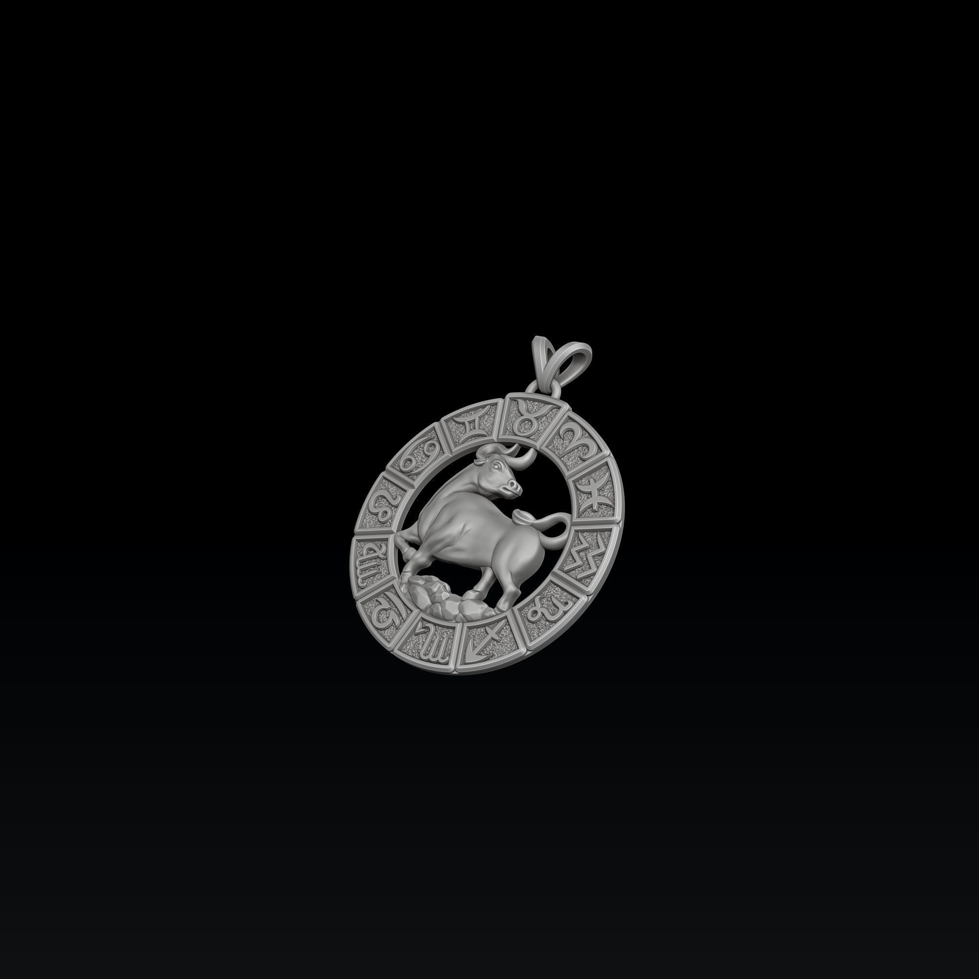Horoscope Taurus Ring Pendant v2 Collection _6