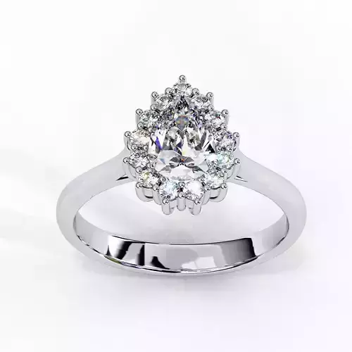 PEAR DIAMOND RING -CAD-035