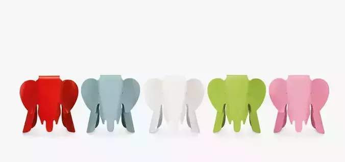 Elephant chair vitra 3D model