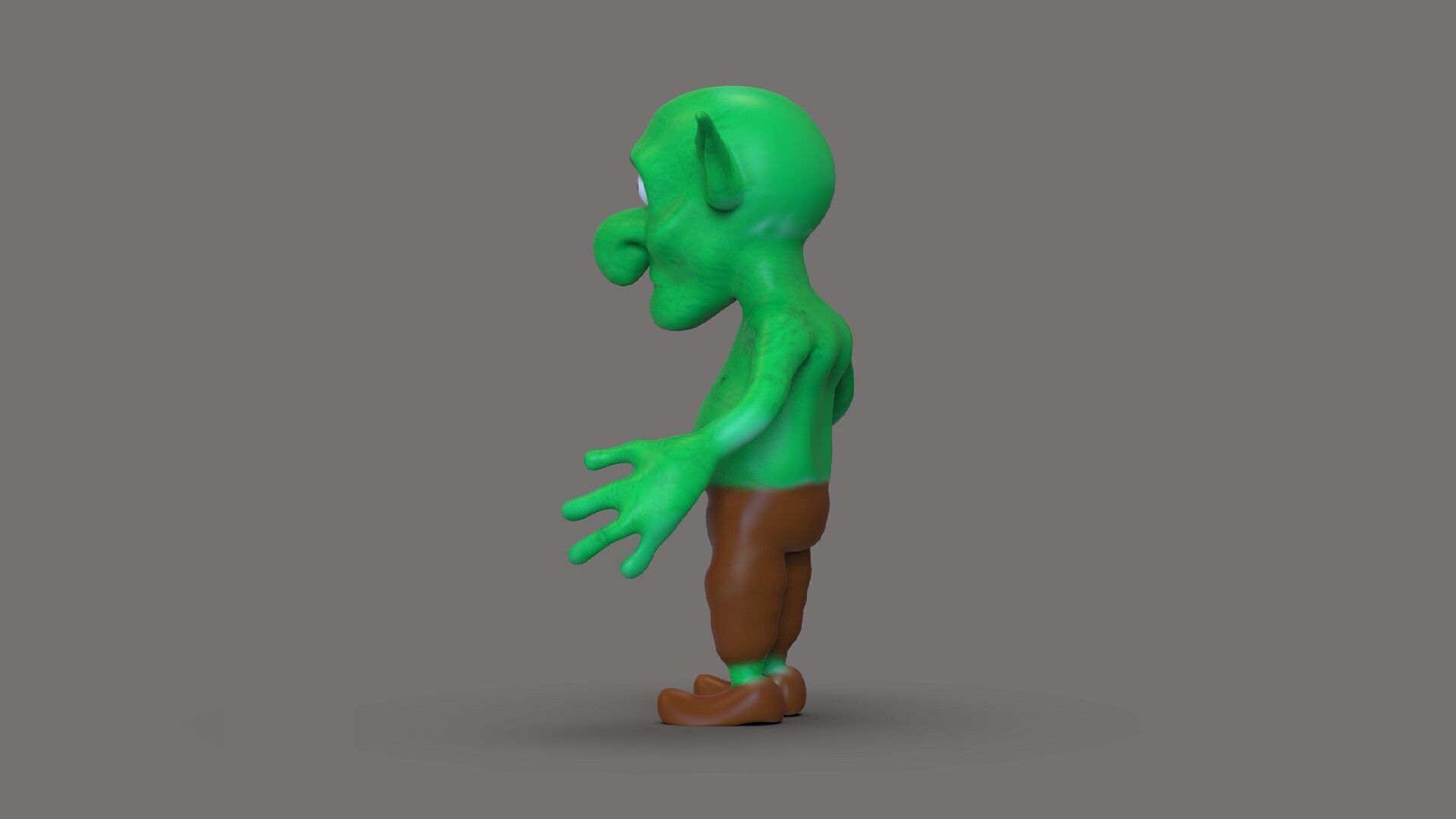 Orc toon Low-poly 3D model_4