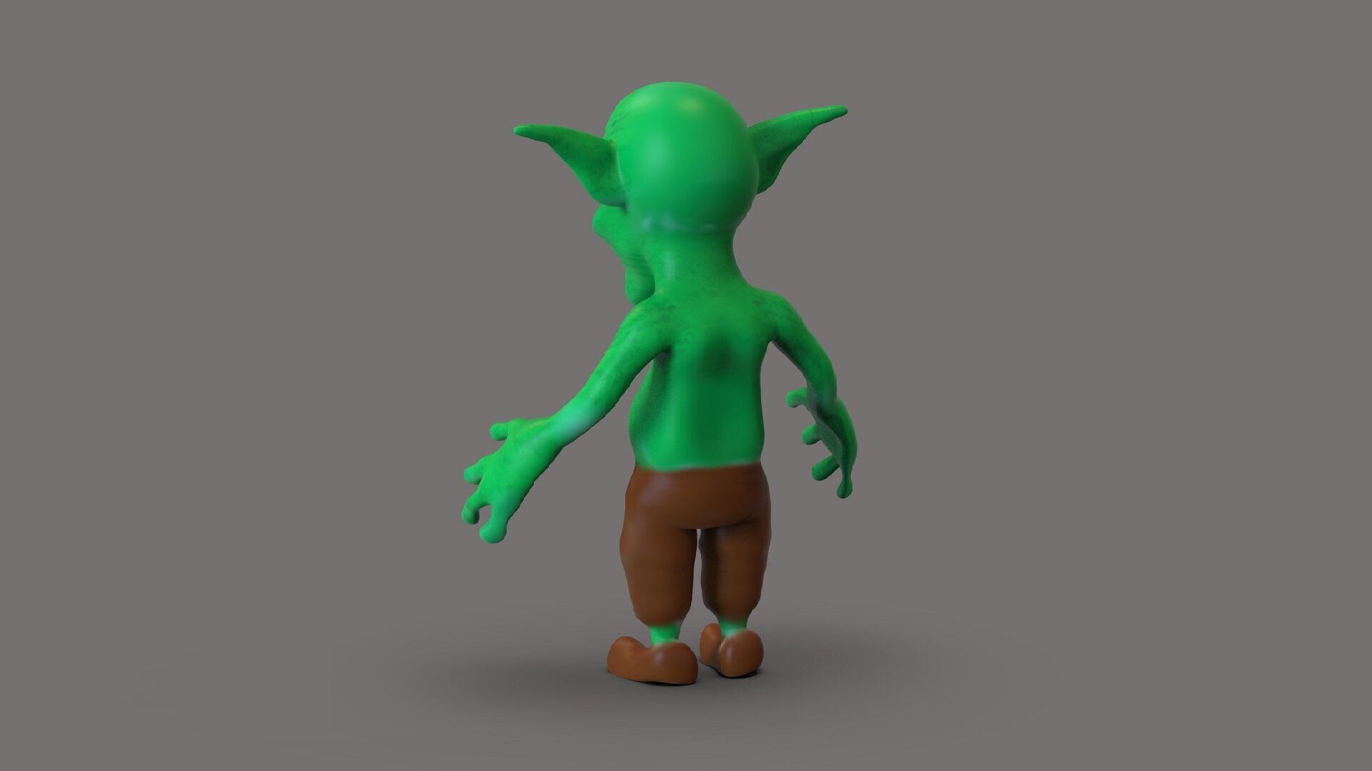 Orc toon Low-poly 3D model_5