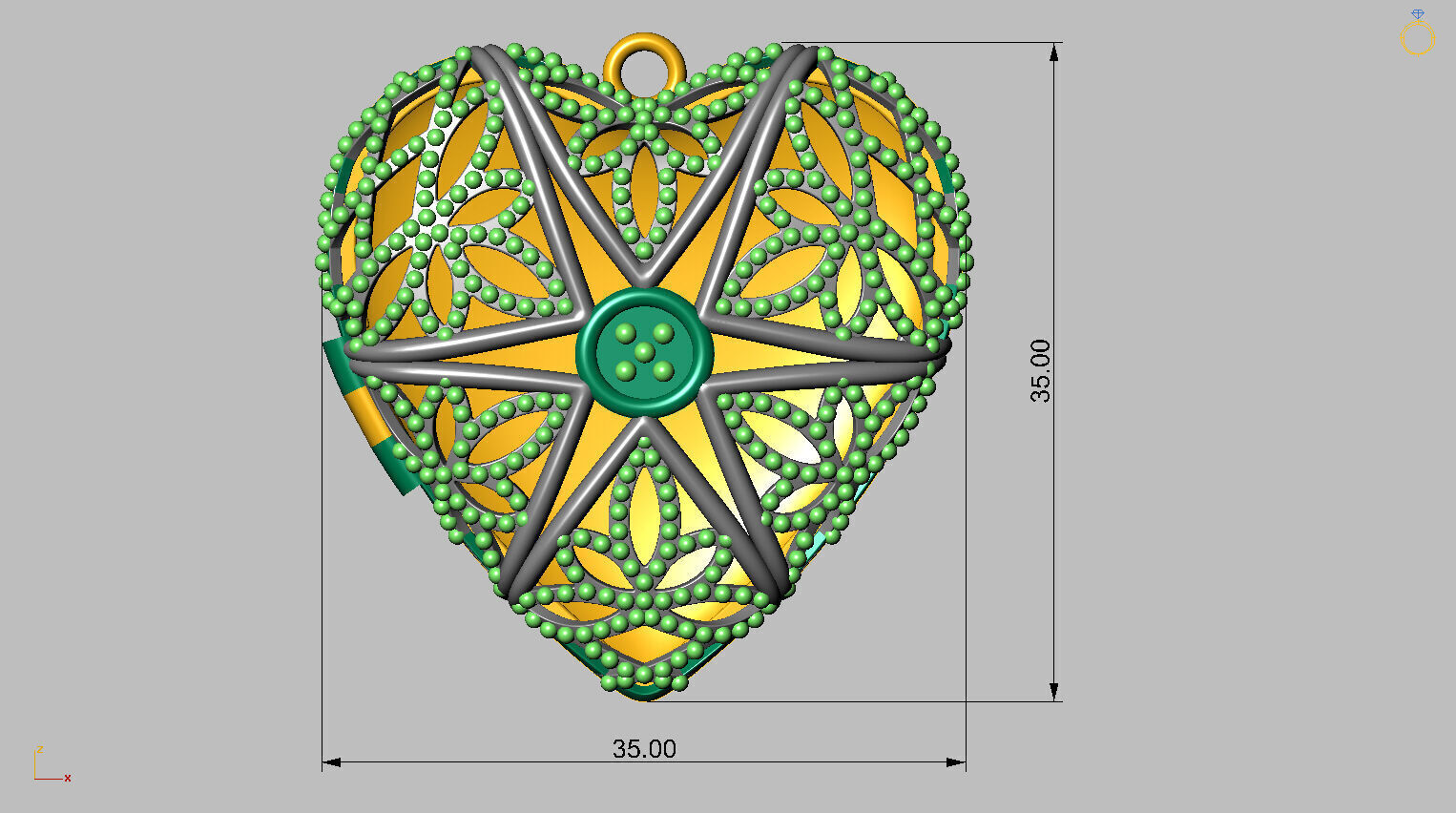 Heart Reliquary 3D print model_10
