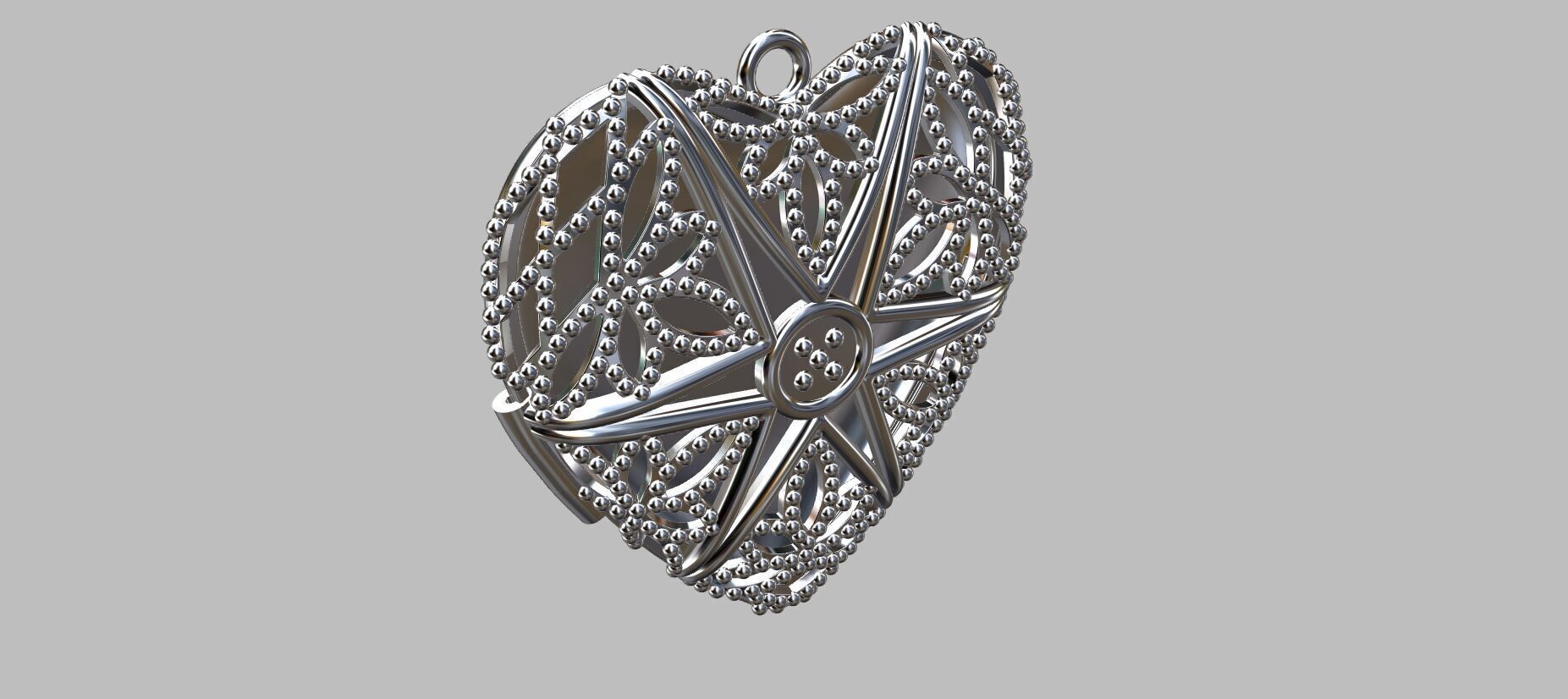 Heart Reliquary 3D print model_4