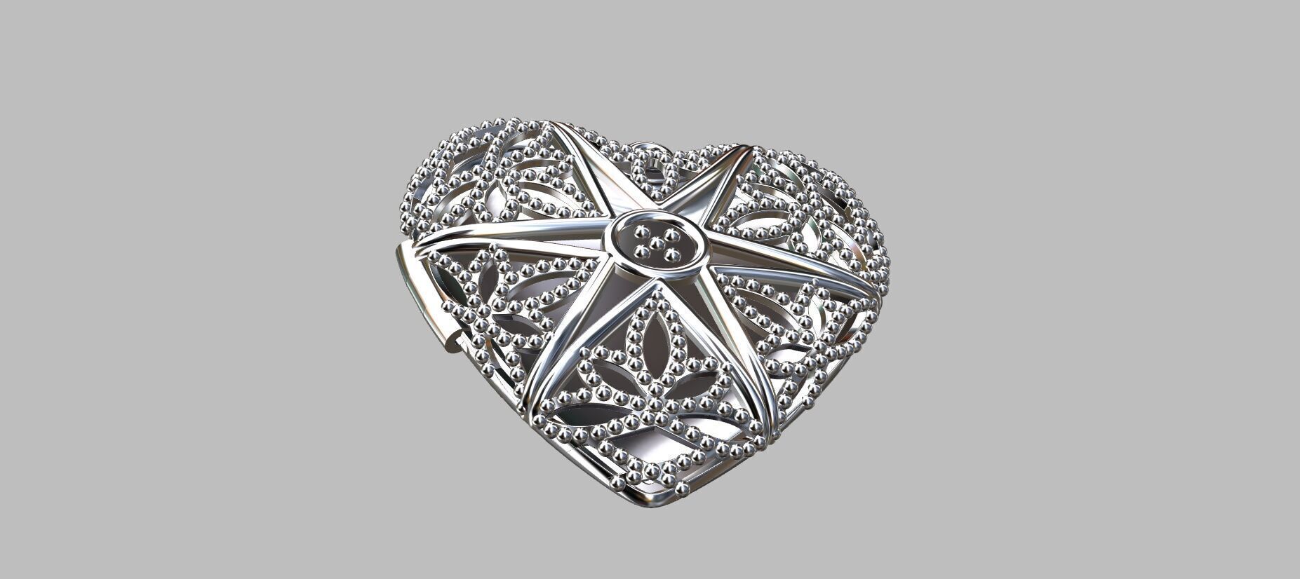 Heart Reliquary 3D print model_6