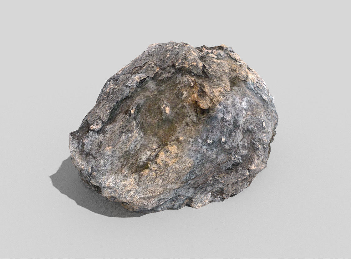 Detailed Rock Low-poly 3D model_1