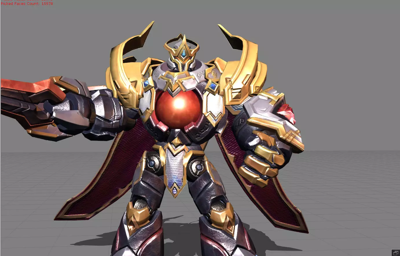 Atlas Rune of Sentinel Low-poly 3D model_0