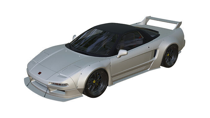 Honda NSX 1992 Libertywalk Low-poly 3D model