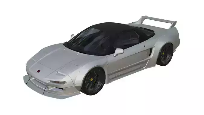 Honda NSX 1992 Libertywalk Low-poly 3D model
