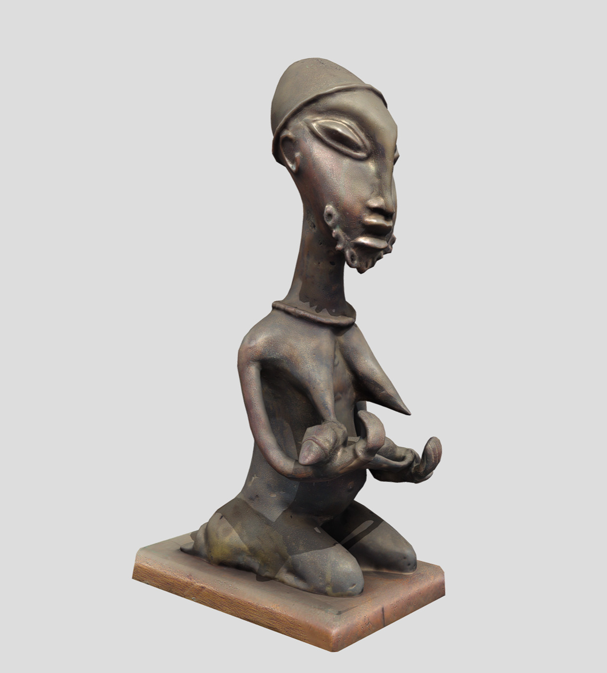 Ogboni Maternity Figure-Onile Low-poly 3D model_4