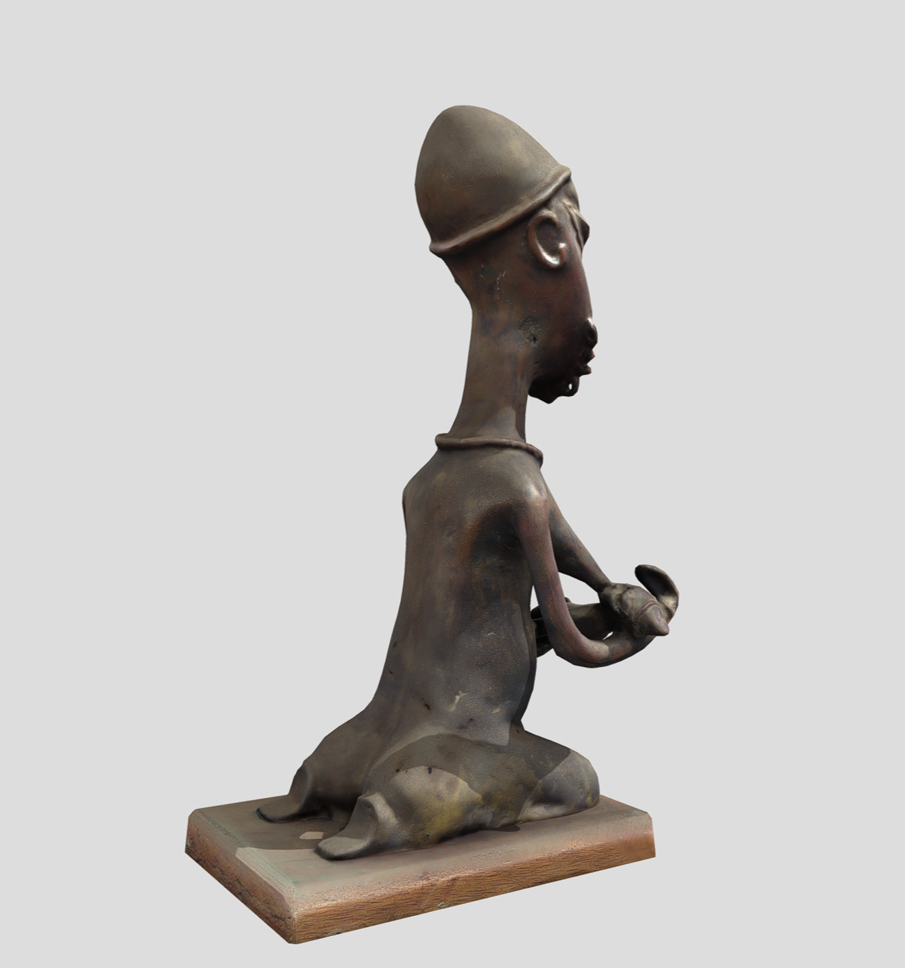 Ogboni Maternity Figure-Onile Low-poly 3D model_3