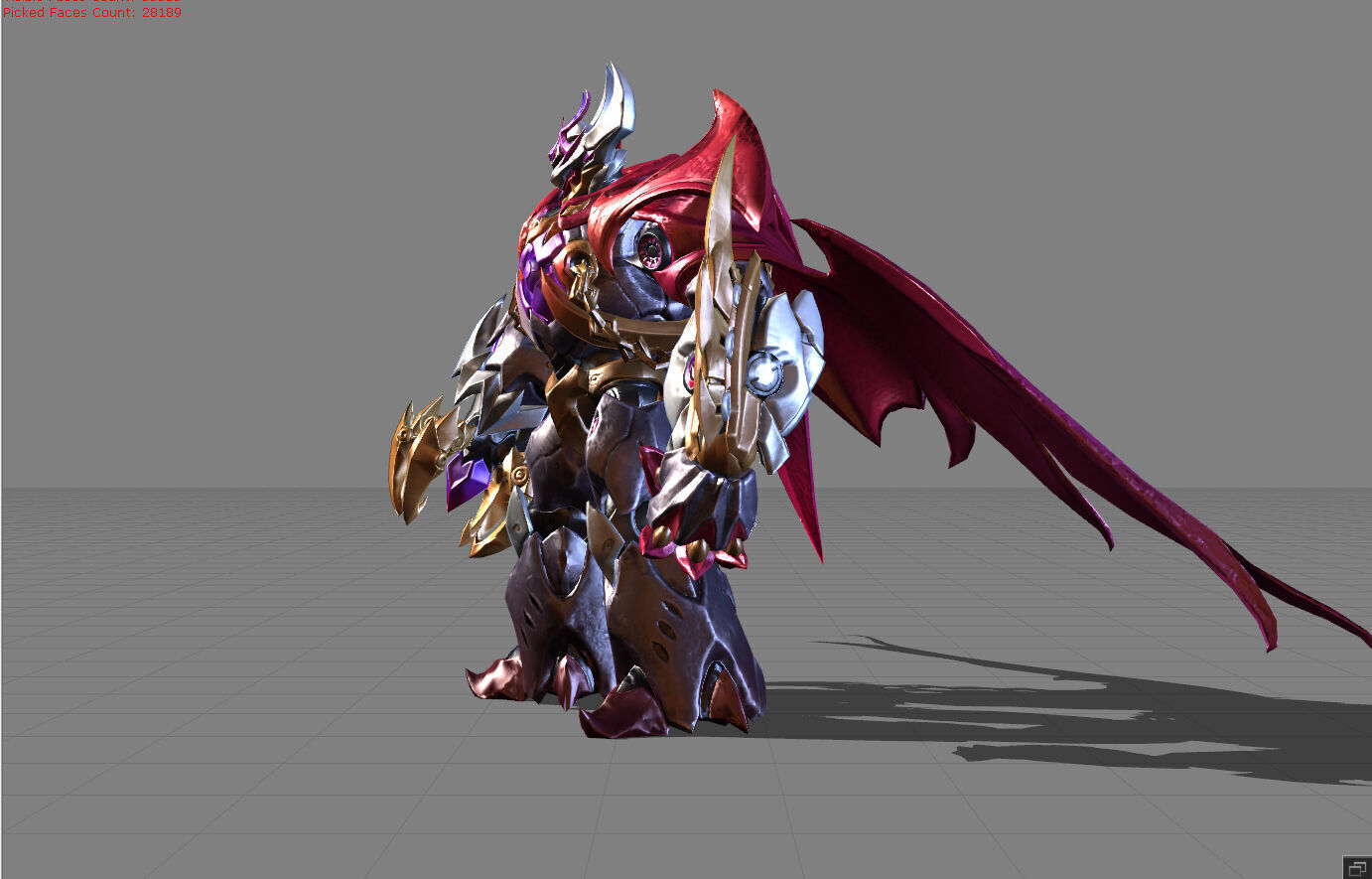 Atlas Mecha Infernus Low-poly 3D model_3
