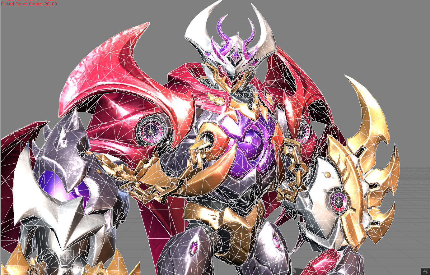 Atlas Mecha Infernus Low-poly 3D model_5