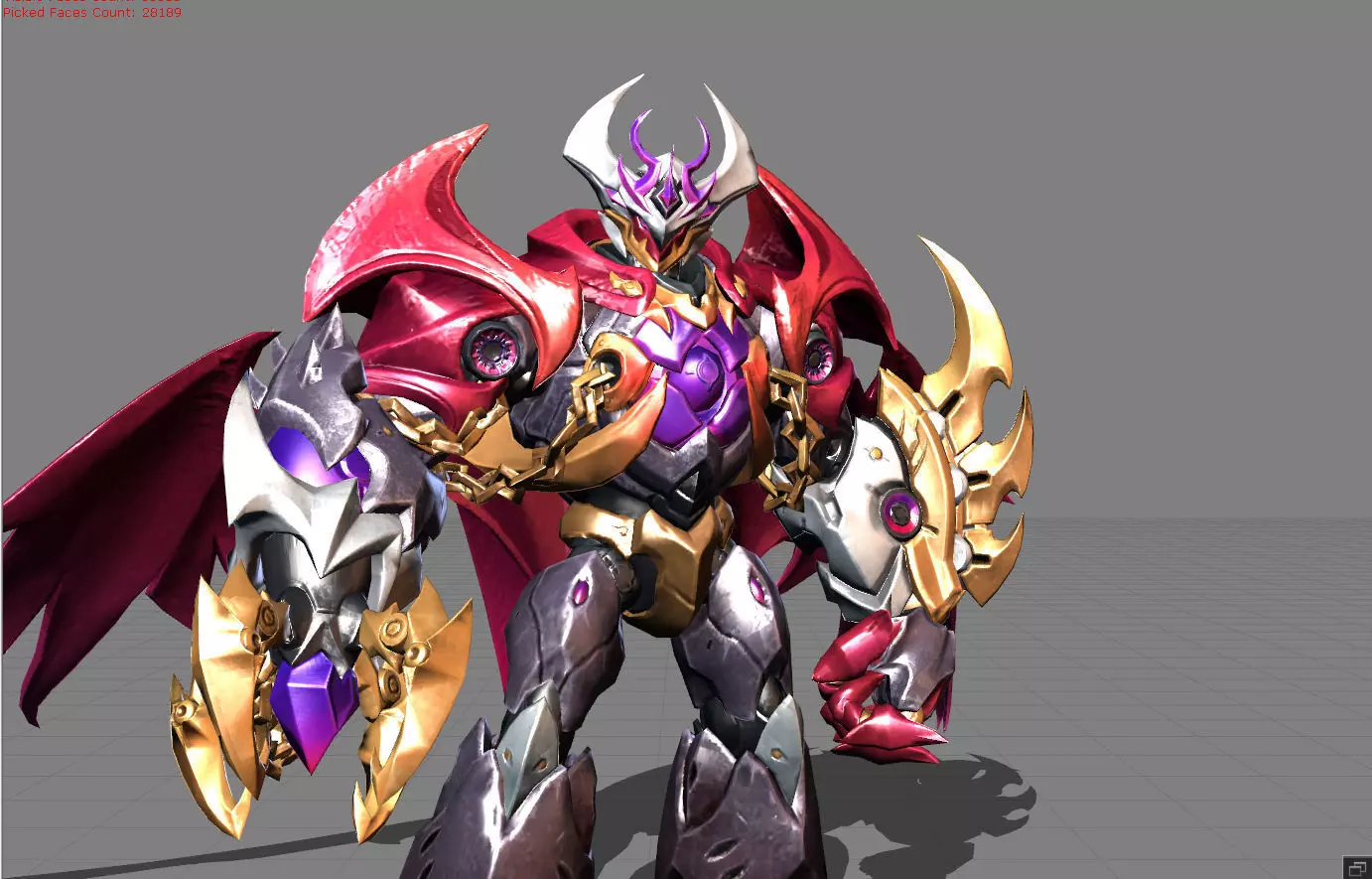 Atlas Mecha Infernus Low-poly 3D model_0