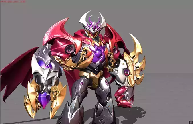 Atlas Mecha Infernus Low-poly 3D model