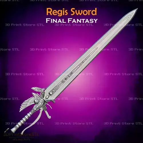 Regis Sword Cosplay Final Fantasy - STL File 3D print model