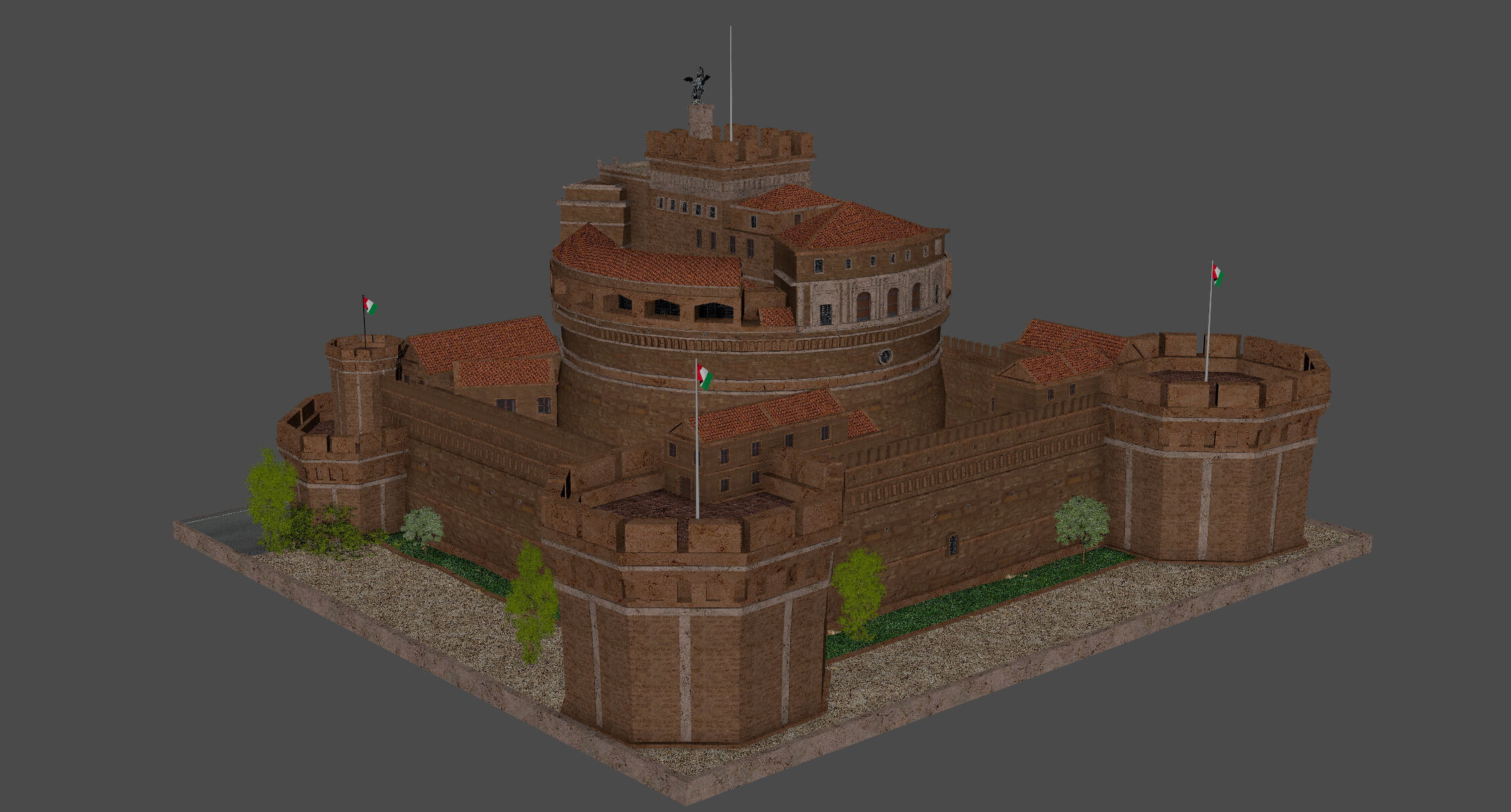 Castel Sant Angelo 3D model_9