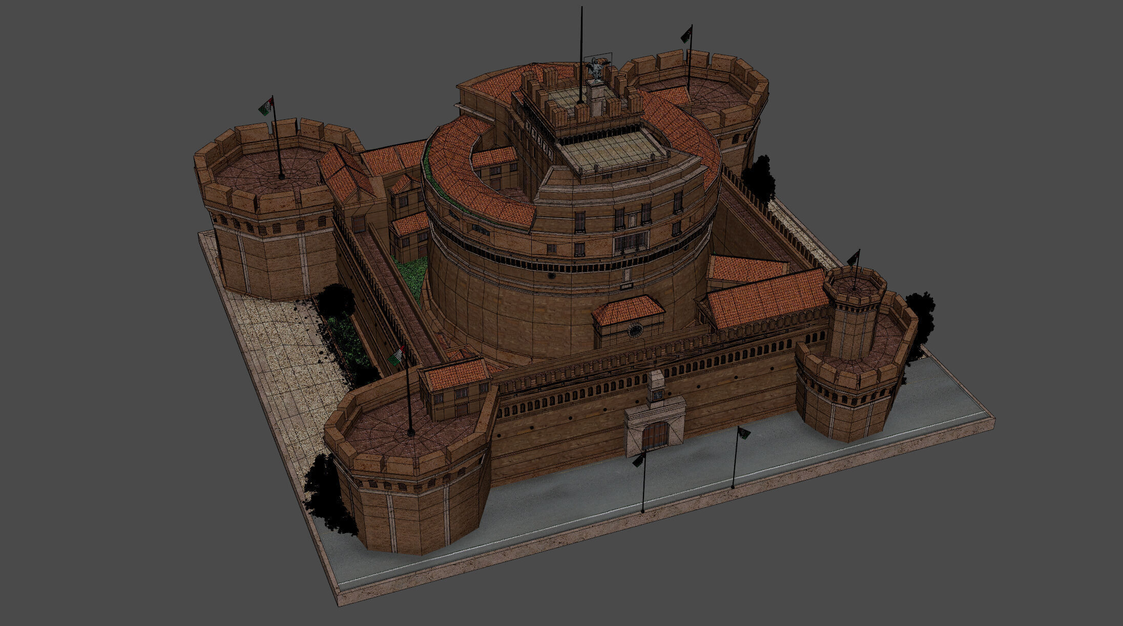 Castel Sant Angelo 3D model_7