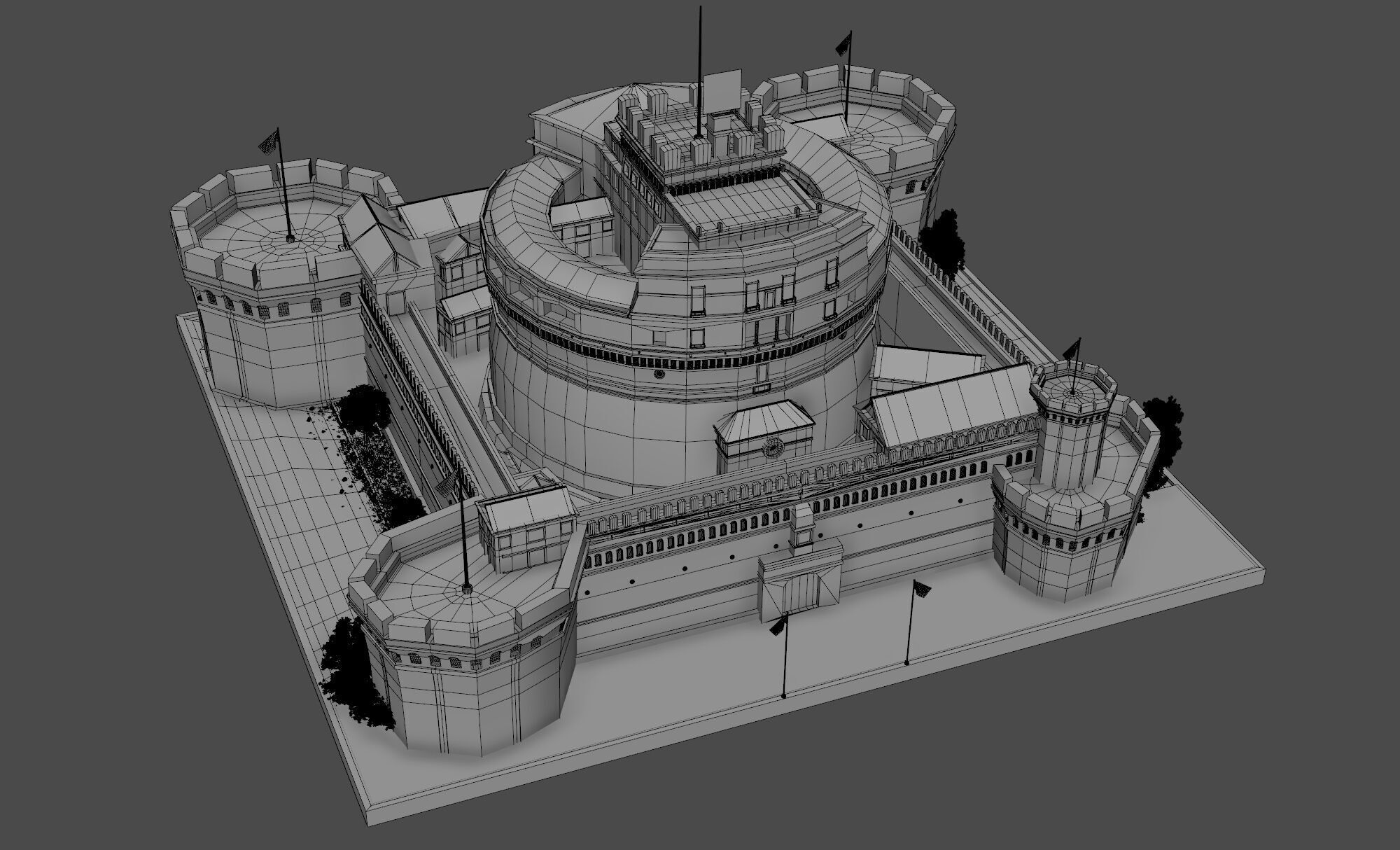 Castel Sant Angelo 3D model_8