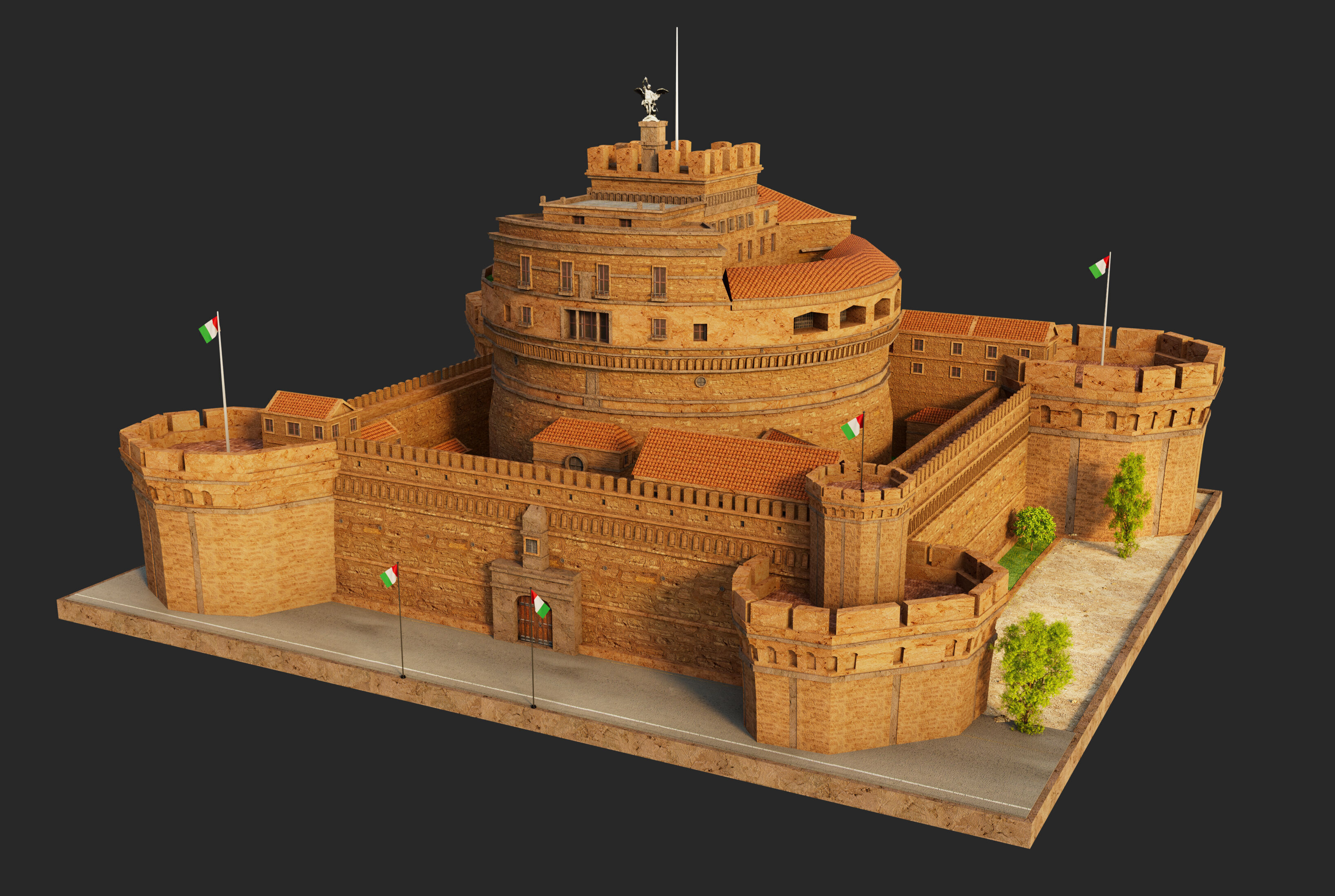 Castel Sant Angelo 3D model_3
