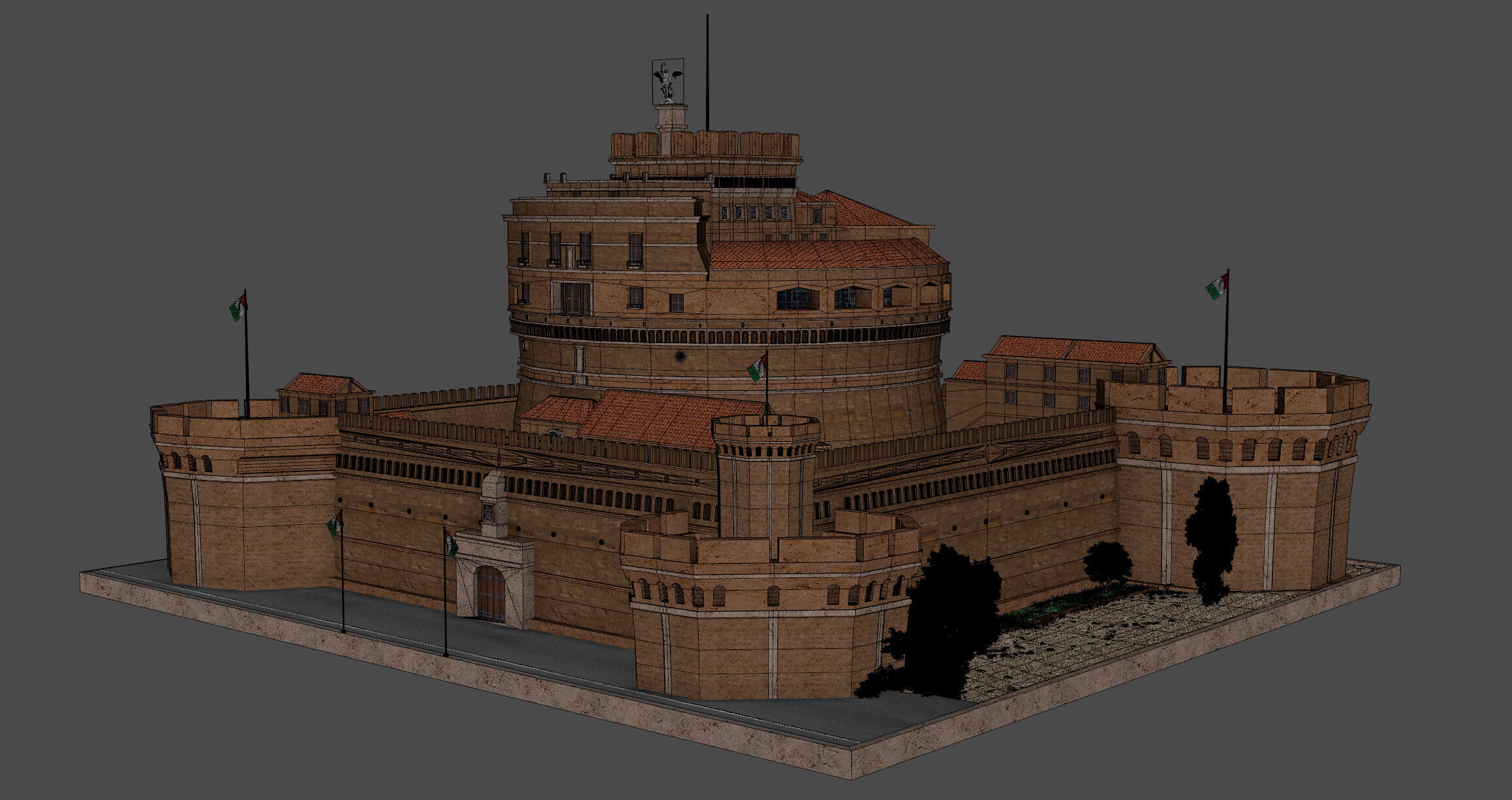 Castel Sant Angelo 3D model_12