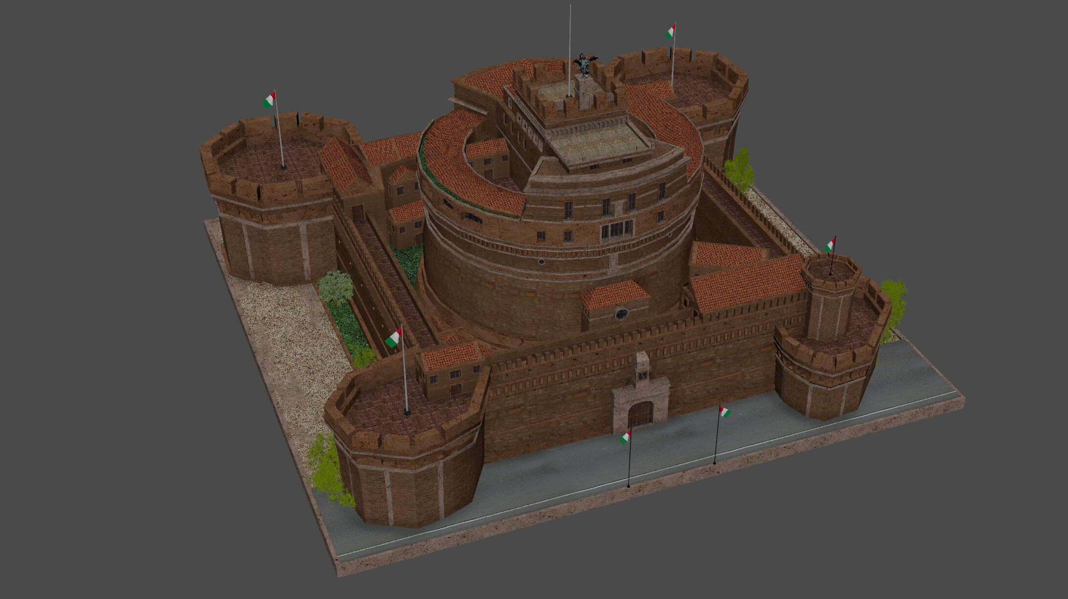 Castel Sant Angelo 3D model_6