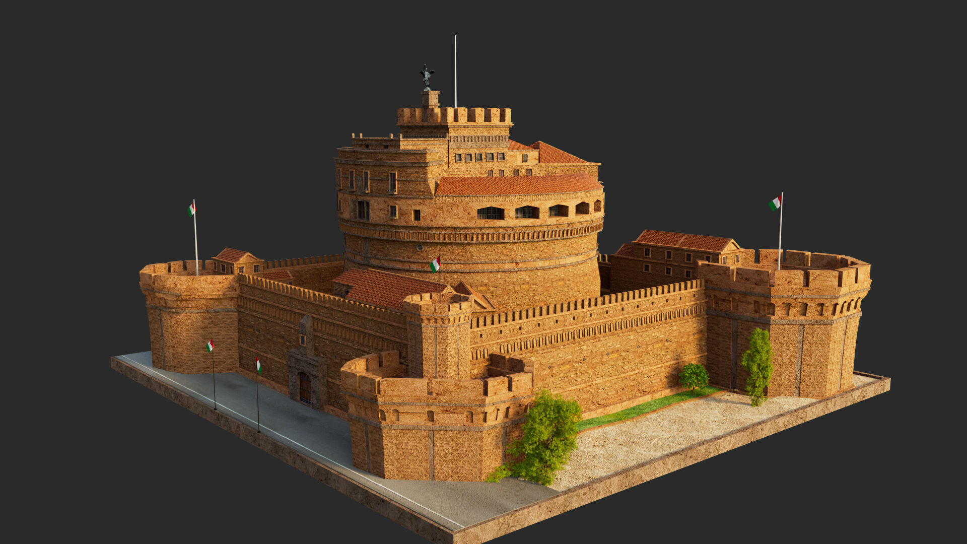 Castel Sant Angelo 3D model_5