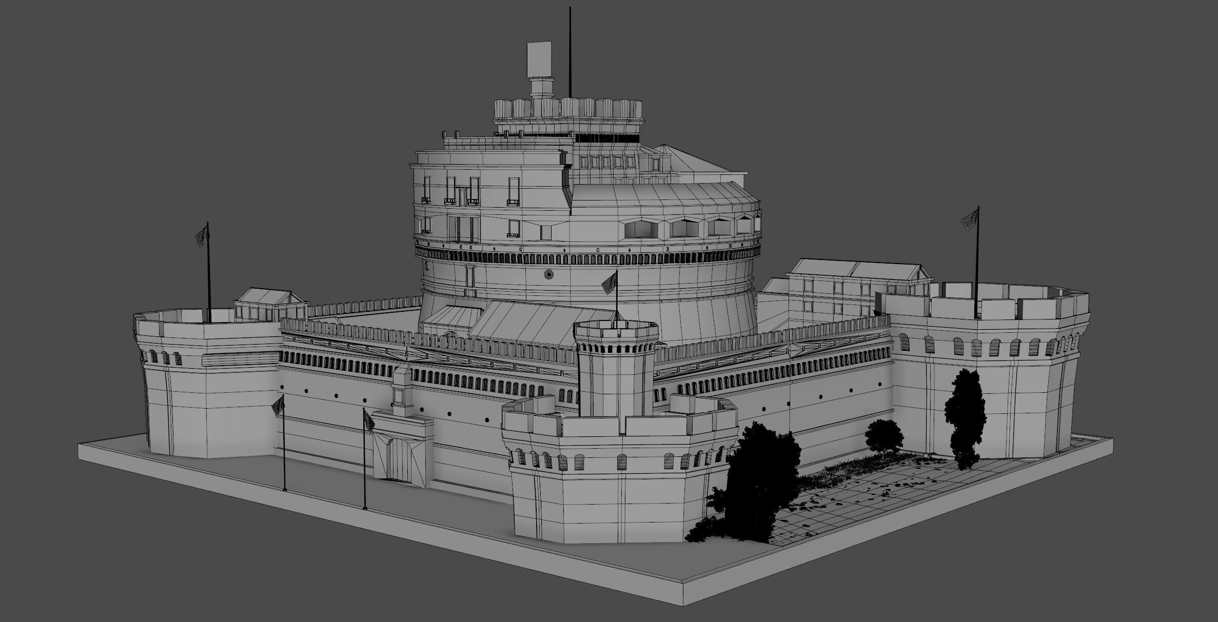 Castel Sant Angelo 3D model_11