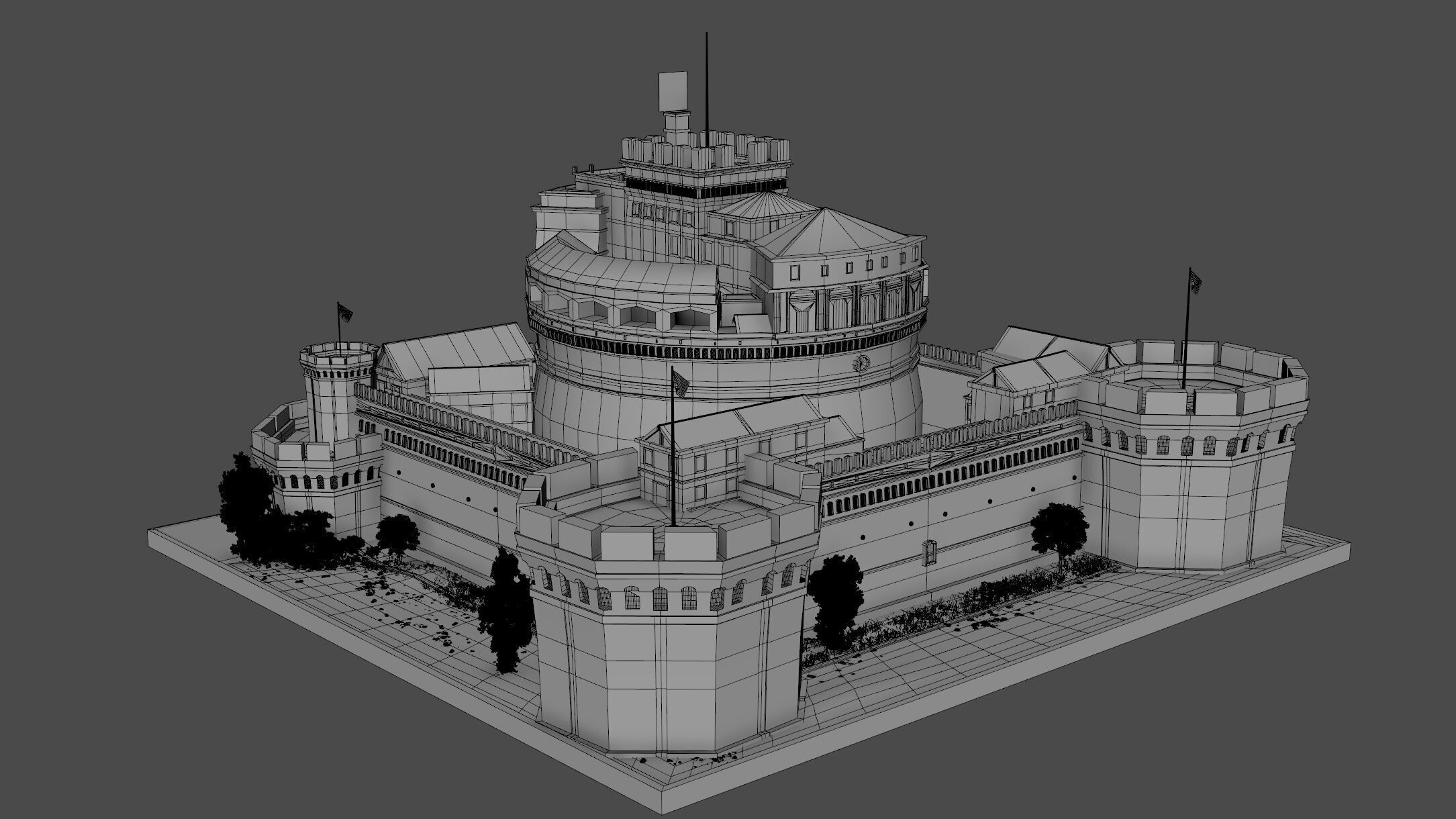 Castel Sant Angelo 3D model_10