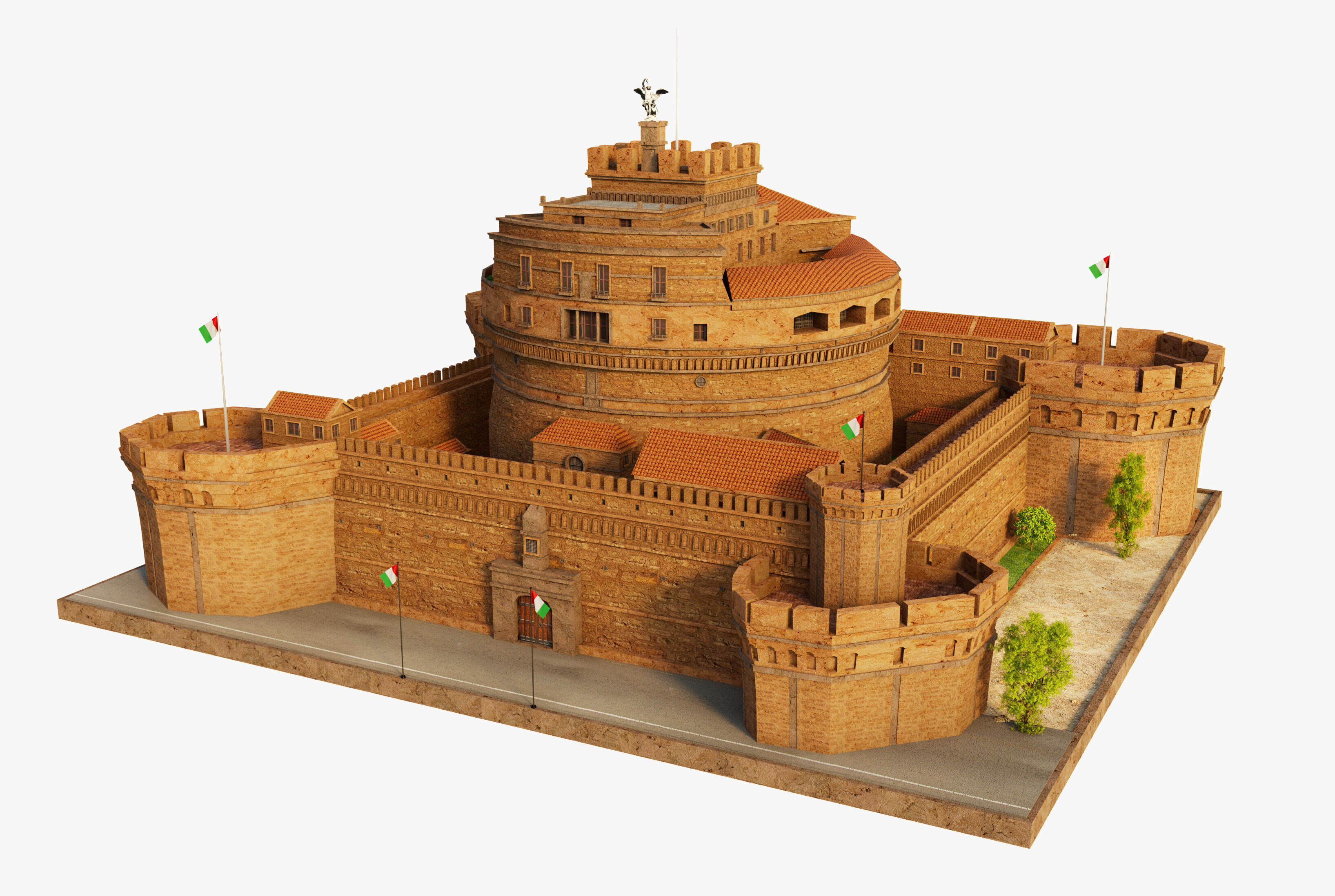Castel Sant Angelo 3D model_2