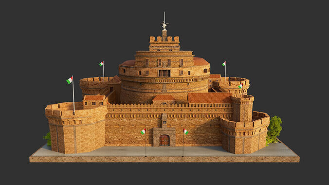 Castel Sant Angelo 3D model 4