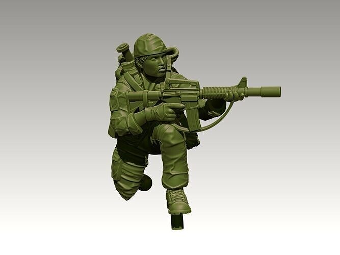 Vietnam War Gunslinger 03 3D print model