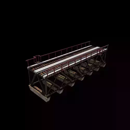 Truss bridge 3D model