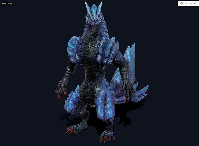 Monster Hunter Low-poly 3D model
