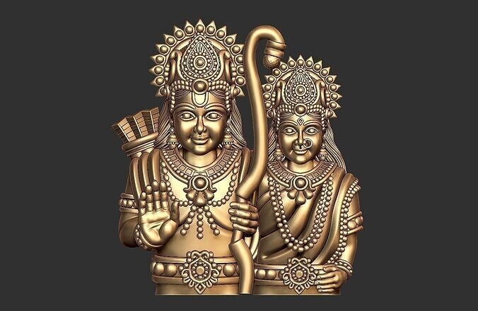 Ram Sita pendent 3d  3D print model