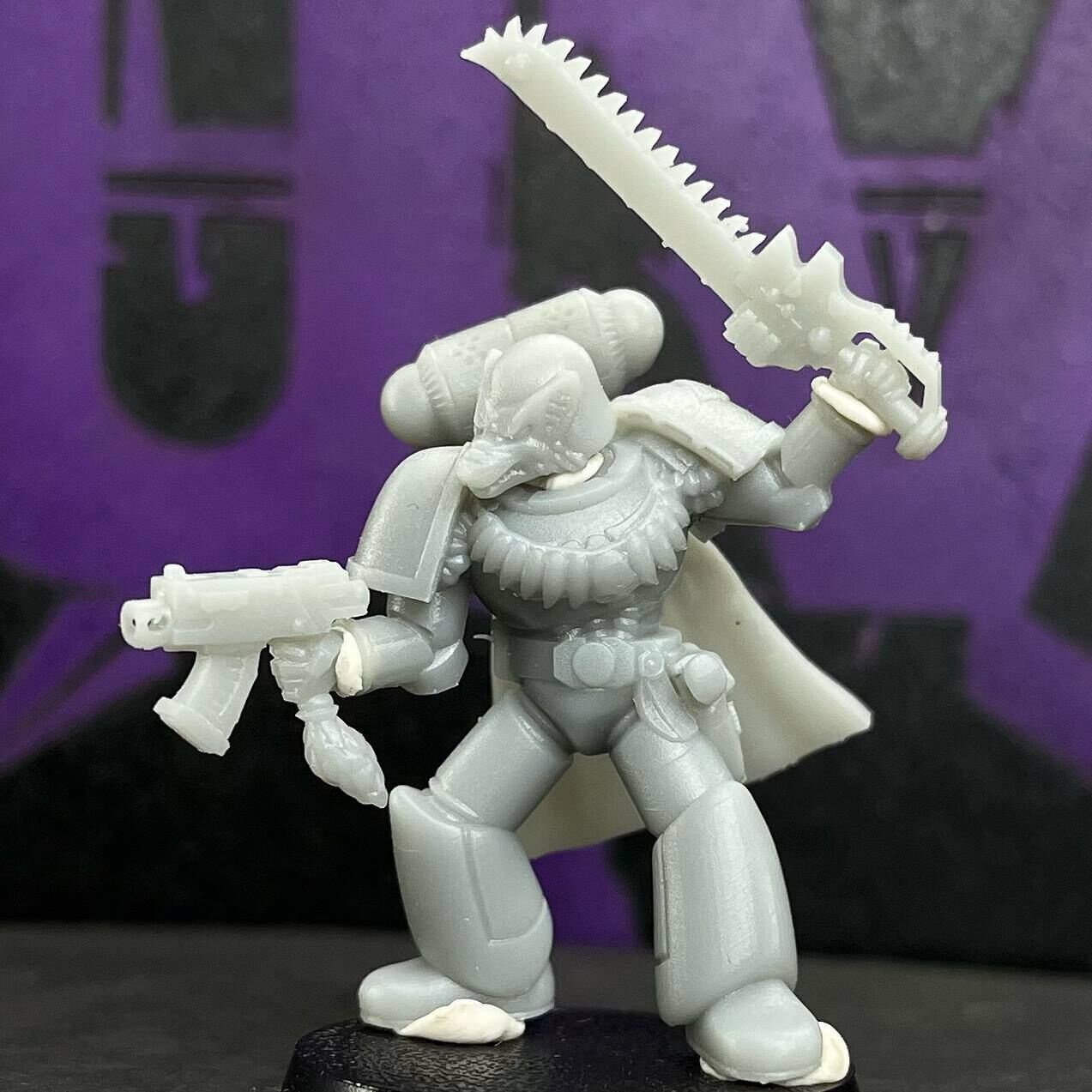 space wolves captain Free 3D print model_2