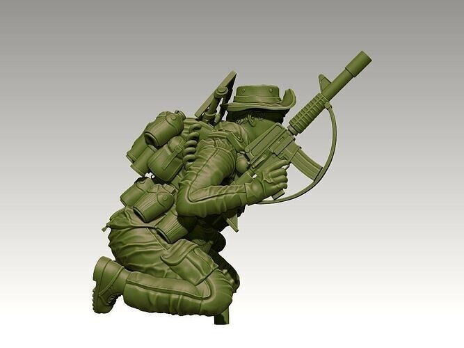 Vietnam War Gunslinger 05 3D print model