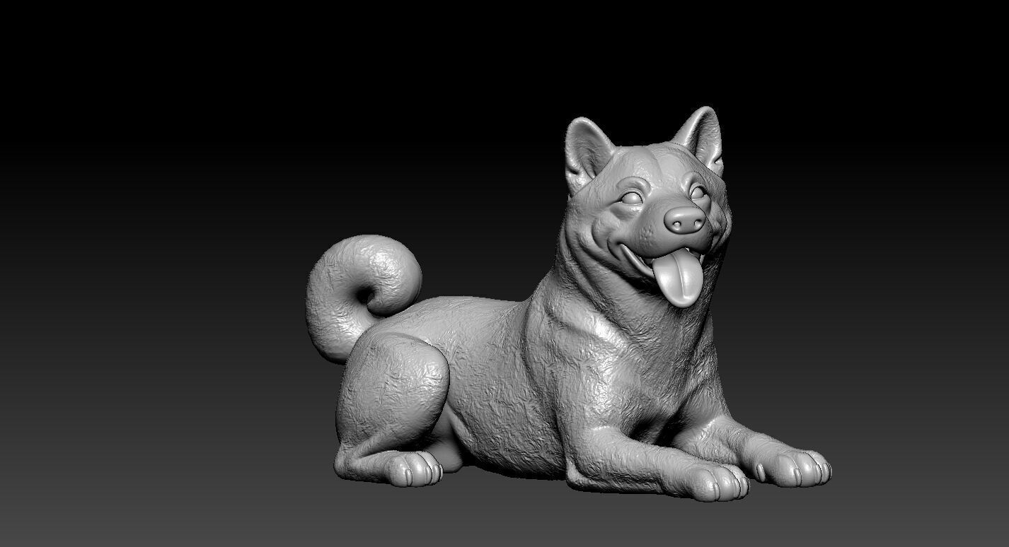 Shiba Inu93 model - Japanese small dog breed - 3D print 3D print model_2