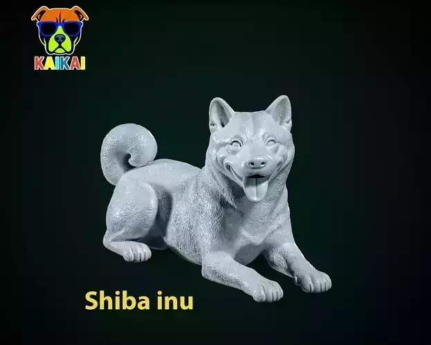Shiba Inu93 model - Japanese small dog breed - 3D print