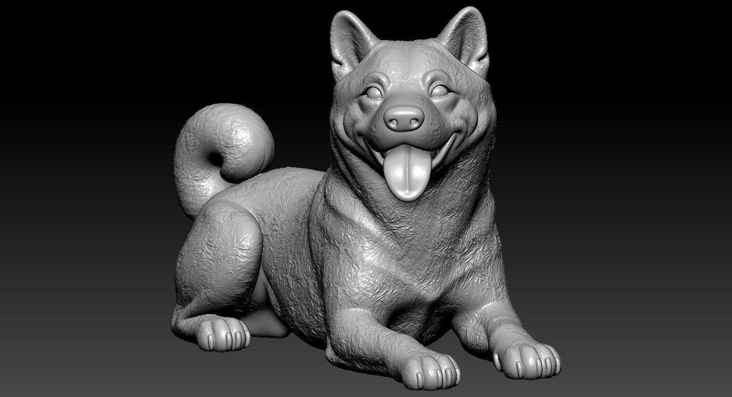 Shiba Inu93 model - Japanese small dog breed - 3D print 3D print model_1