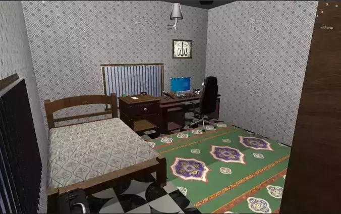 Ultra-Detailed Modern House Interior -FBX Only- Fully Textured  3D model