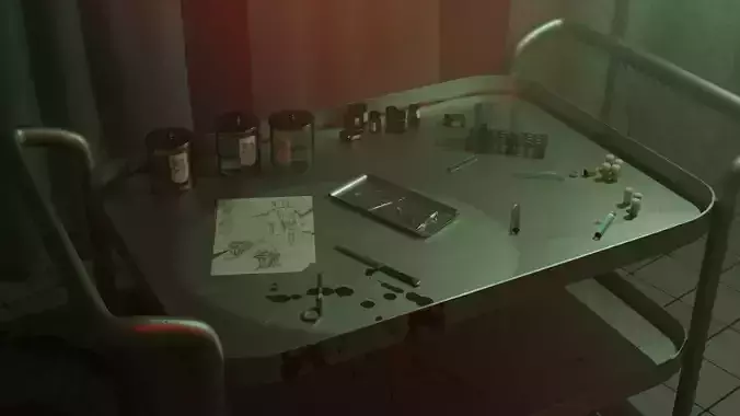 Abandoned Surgery Room Horror Asset Pack Game Ready Assets