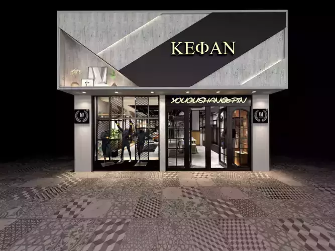 clothing store 3D model