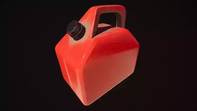 Plastic gas canister v1 Low-poly 3D model